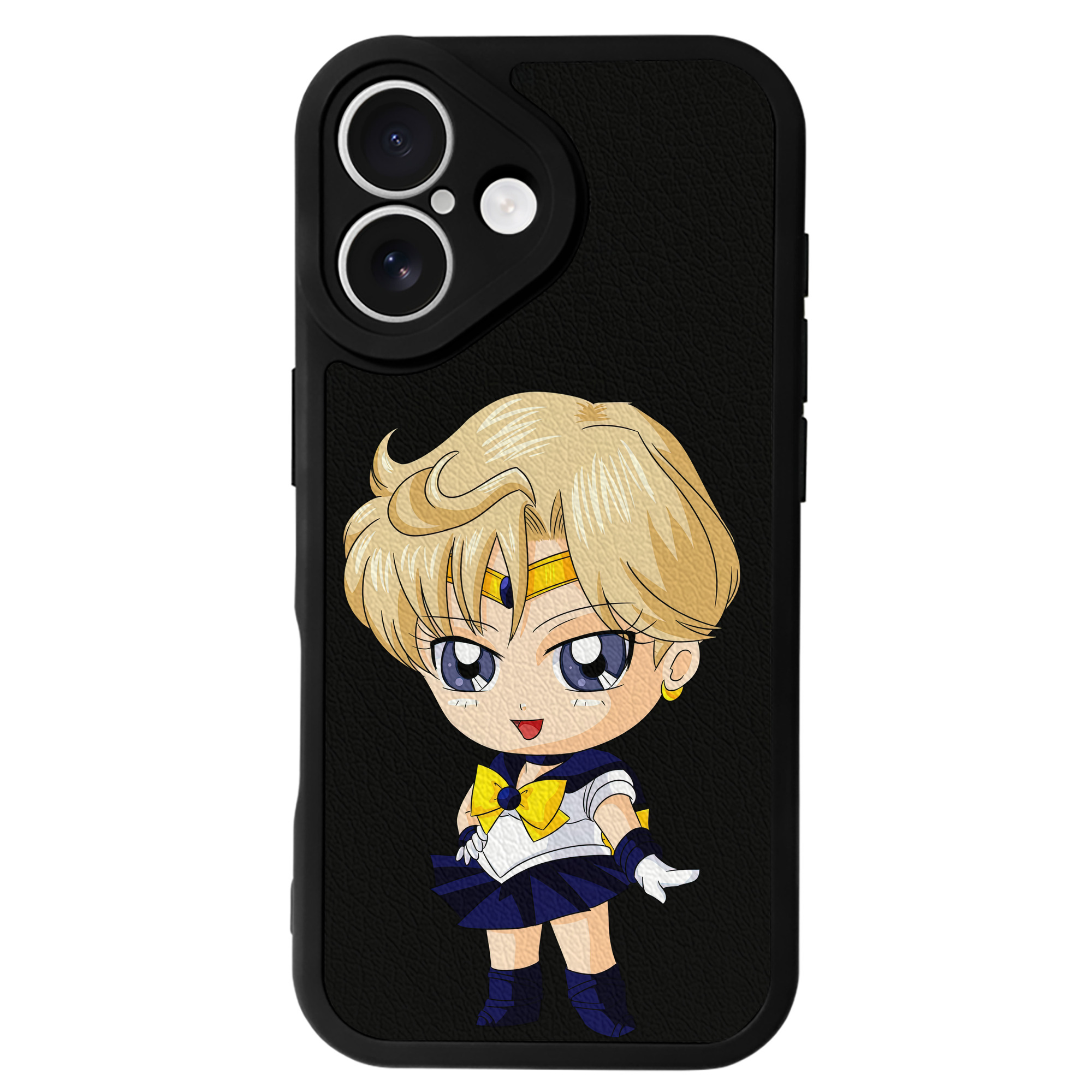 （画像用） 美少女戦士セーラームーン 天王はるか Sailor Moon Tenoh Haruka 【iPhone 16シリーズ対応】シリコンスマホケース（レザー調） 材質：シリコン